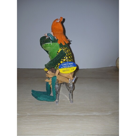 R. Dakin Dream Pets Calypso Joe Stuffed Animal Frog Sawdust Japan #1166 Vintage - Picture 7 of 13